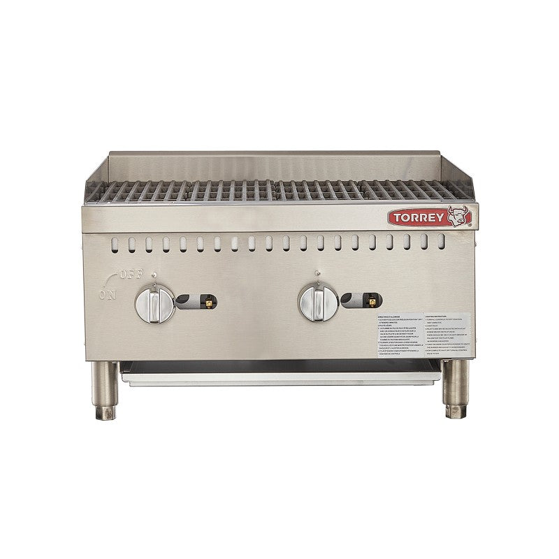 Asador de gas, construido en acero inoxidable tipo 430 para dar un mayor tiempo de vida. Fabricación modular para combinarlos con otros equipos de cocción y armar tu cocina ideal. 2 quemadores de acero inoxidable en forma de “U” que maximizan el flujo de calor Charola para residuos para facilitar la limpieza y el mantenimiento del equipo Parrillas fabricadas en hierro vaciado