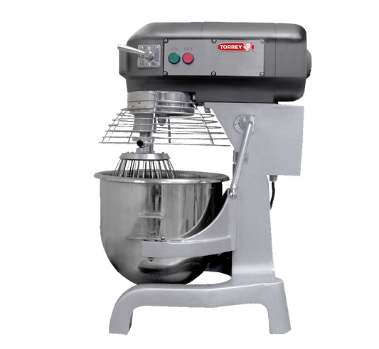 Batidora BTO-20 - Tazón de 20 litros. Capacidad de batido de 10 kg y 6 kg de amasado. Incluye globo, paleta y gancho, 3 velocidades de trabajo. 110 V.
