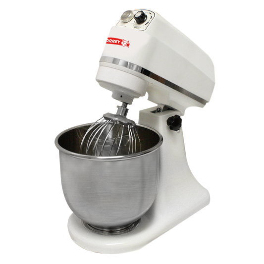 Batidora BTO-7 - Tazón de 7 litros. Capacidad de batido de 1.5 kg y 800 gr de amasado. Incluye globo, paleta y gancho, regulador de velocidades. 110 V. Dimensiones (fondo x ancho x alto) 25 x 40 x 42 cm.