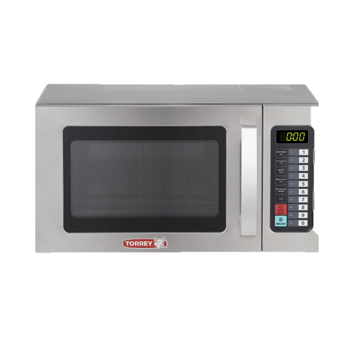 Horno de microondas de 0.9 pies con antena rotativa en la parte inferior del equipo que permite que los alimentos se calienten de manera uniforme.