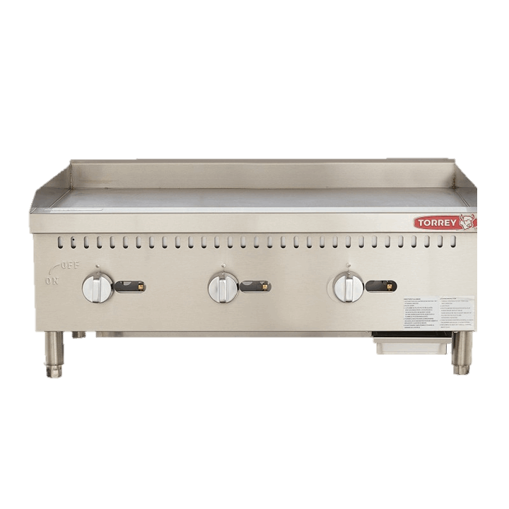 Plancha de gas construida en acero inoxidable tipo 430 para dar un mayor tiempo de vida. Estilo modular para combinarla con otros equipos y crecer tu food service conforme a tu demanda.